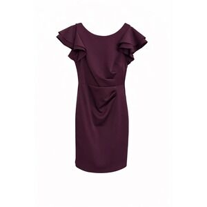 Jessica Howard Cocktail Dress – Size 12P – NWT – Merlot Flutter Sleeve Dress